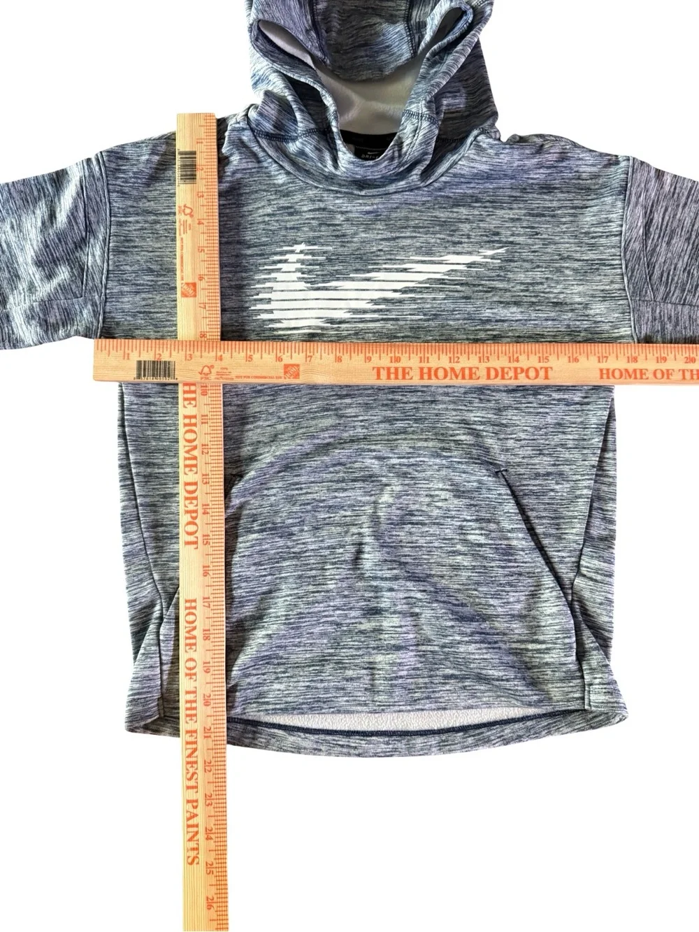 Nike Dri-FIT Blue White Swoosh Hoodie Women’s Medium Athleisure Pullover